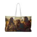 Religious Painting Weekender Bag — Biblical Trio Art Travel Tote