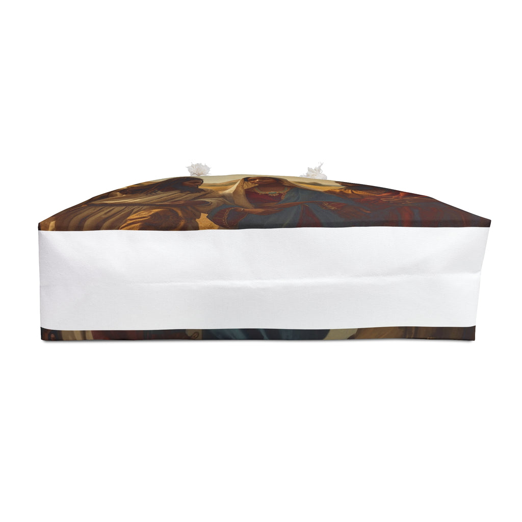 Religious Painting Weekender Bag — Biblical Trio Art Travel Tote